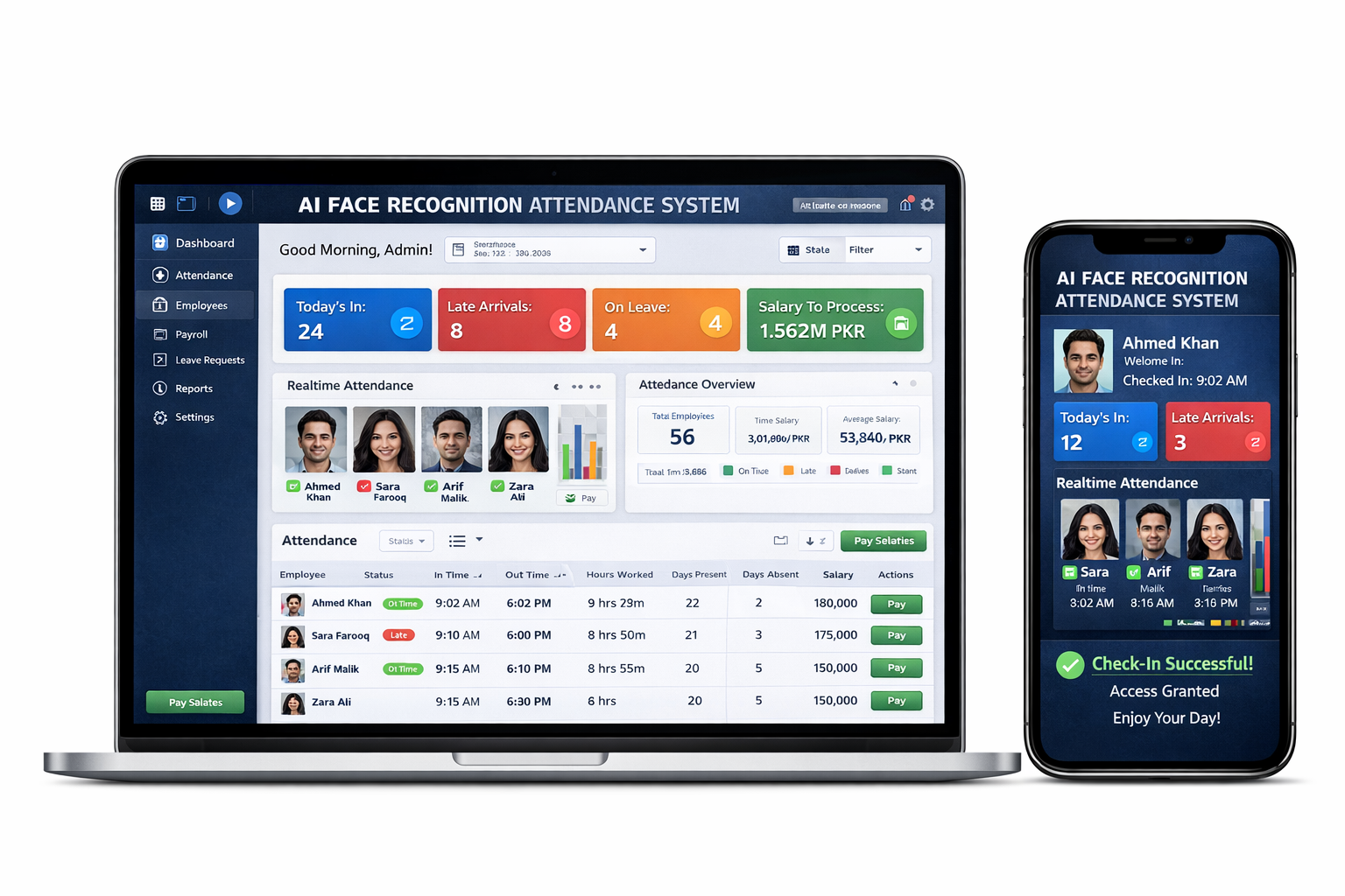 Attendance system using face recognition